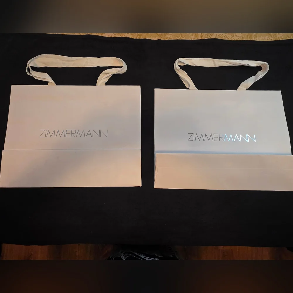 Zimmermann White Shopping Bag - Set Of 2